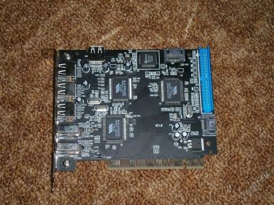 Лот: 856980. Фото: 1. PCI USB 2.0 + 1394a + ATA133... Платы расширения, контроллеры, доп. порты
