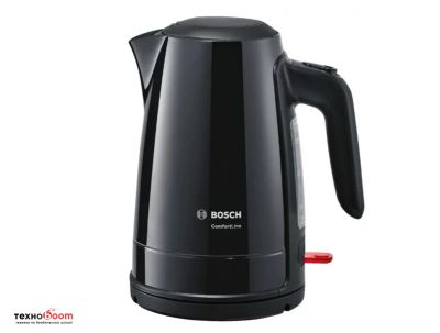 Лот: 14675595. Фото: 1. Электрочайник Bosch TWK6A013 черный. Чайники, кофемашины, кулеры