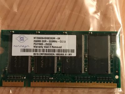 Лот: 12987677. Фото: 1. Оперативная память DDR 333 256mb... Оперативная память
