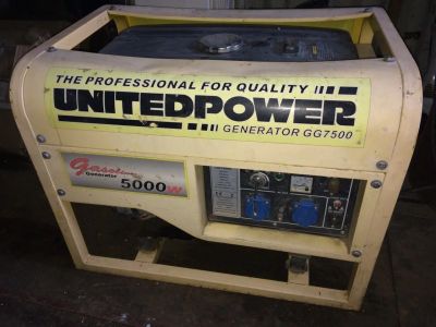Лот: 12836623. Фото: 1. Бензиновый генератор Unitedpower... Бензо-, мотоинструмент
