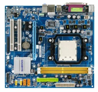 Лот: 16861585. Фото: 1. Материнская плата Gigabyte GA-M61SME-S2L... Материнские платы