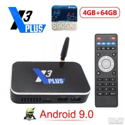 Лот: 17783754. Фото: 1. ТВ бокс UGOOS X3 Plus , 4GB DDR4... Медиаплееры