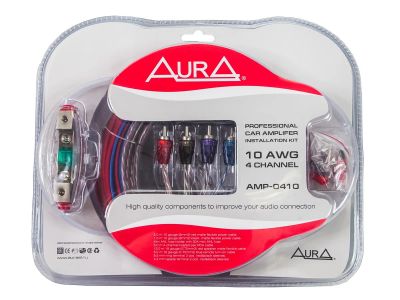 Лот: 8229892. Фото: 1. Aura AMP-0410 комплект для установки... Аксессуары для автозвука