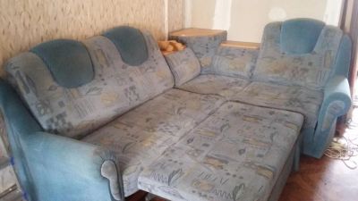 Лот: 5857633. Фото: 1. Диван и кресло б/у. Диваны