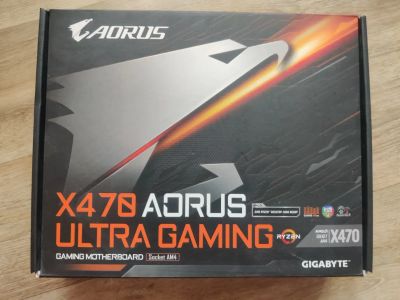 Лот: 19490049. Фото: 1. Gigabyte X470 Aorus ultra gaming. Материнские платы
