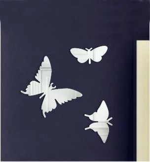 Лот: 4734940. Фото: 1. Зеркало настенное "Бабочки". Зеркала