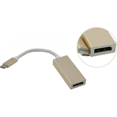 Лот: 25010559. Фото: 1. Переходник USB Type C (m) - DP... Шлейфы, кабели, переходники