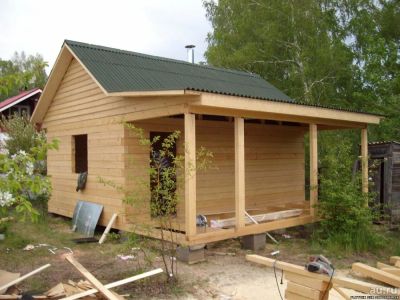 Лот: 8583365. Фото: 1. Дачный дом из бруса 4х6 м. Срубы, бани, дома