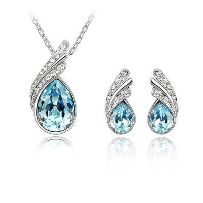 Лот: 4322037. Фото: 1. Swarovski голубые камни. Комплекты изделий