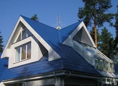 Лот: 16323203. Фото: 1. Металлочерепица цвета Синего... Кровельные материалы