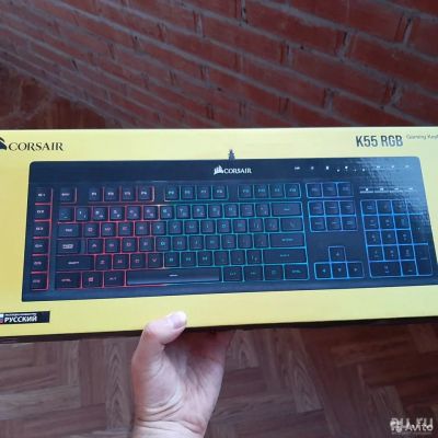 Лот: 18243258. Фото: 1. Игровая Клавиатура corsair k55... Клавиатуры и мыши