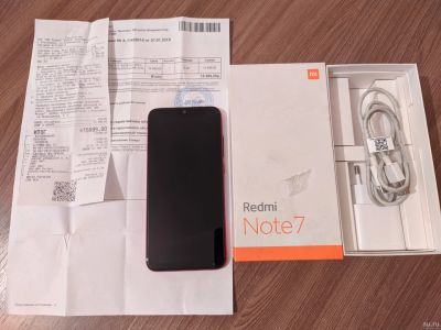 Лот: 16233235. Фото: 1. Redmi note 7 4/64 на гарантии. Смартфоны