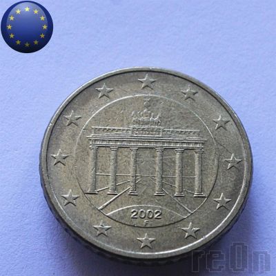 Лот: 3060327. Фото: 1. Германия 50 евроцентов 2002 г... Германия и Австрия