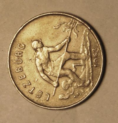 Лот: 3897366. Фото: 1. Люксембург.1 франк 1953 г.(510... Европа