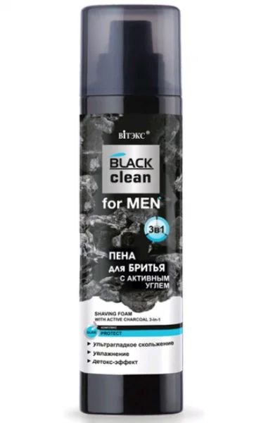 Лот: 19192077. Фото: 1. Вiтэкс Black Clean For Men Пена... Уход за лицом 