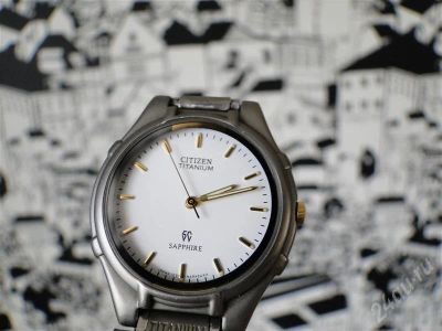 Лот: 176206. Фото: 1. citizen titanium sapphire (оригинал... Красноярск
