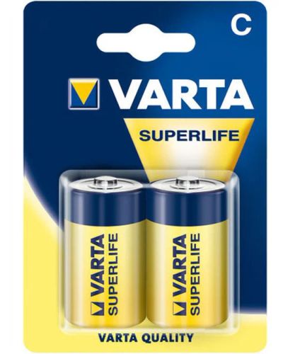 Лот: 4737543. Фото: 1. Батарейка VARTA Superlife R14. Батарейки, аккумуляторы, элементы питания