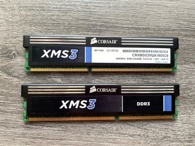 Лот: 16471382. Фото: 1. Corsair XMS3 CMX8GX3M2A1600C9... Оперативная память