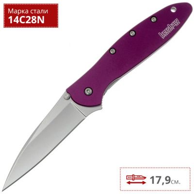 Лот: 14528864. Фото: 1. Kershaw 1660PUR Leek. Ножи, топоры
