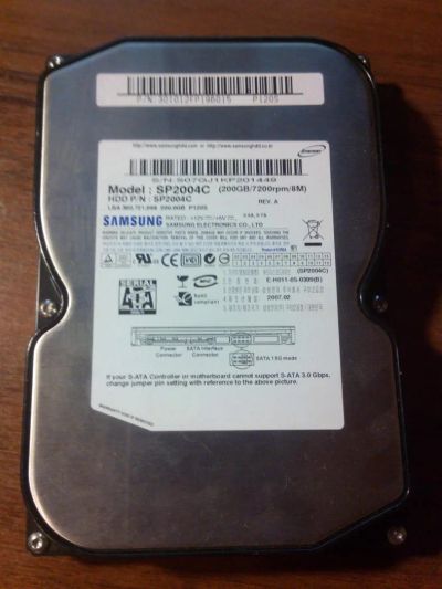 Лот: 5570671. Фото: 1. Samsung SP2004C 200 Gb. Жёсткие диски (HDD)