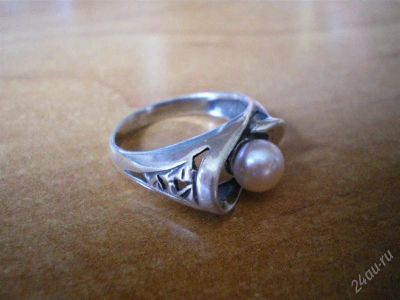 Лот: 875489. Фото: 1. кольцо серебро с жемчугом. Кольца, перстни