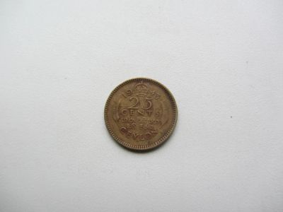 Лот: 7603935. Фото: 1. Цейлон 25 центов 1943 г. Азия
