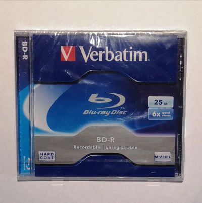 Лот: 17042038. Фото: 1. Bluray диск Verbatim BD-R 25Gb... CD, DVD, BluRay