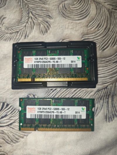 Лот: 23509025. Фото: 1. DDR2 SO-DIMM Hynix 1GB PC2-5300S... Оперативная память
