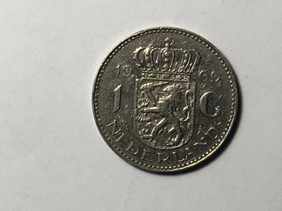 Лот: 12743609. Фото: 1. Нидерланды, 1 гульден. 1969 год... Европа