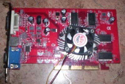 Лот: 1574080. Фото: 1. Видеокарта AGP ATI Radeon 9600... Видеокарты