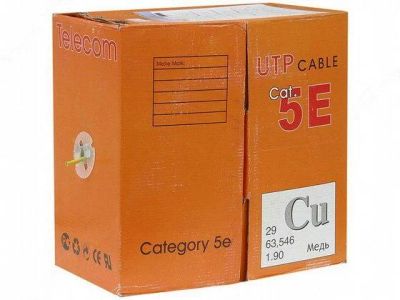 Лот: 4553422. Фото: 1. Витая пара 305m Cu Telecom UTP... Другое (сетевые устройства)