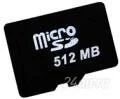 Лот: 1170764. Фото: 1. Карта памяти.microSD 512mb. Карты памяти