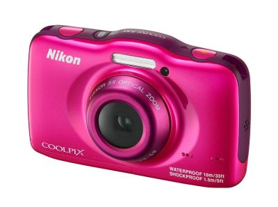 Лот: 4554057. Фото: 1. Фотокамера Nikon S32 Pinkрюкзак... Цифровые компактные