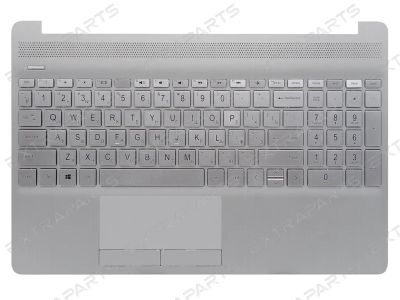 Лот: 18880099. Фото: 1. Топ-панель HP 255 G8 серебряная... Клавиатуры для ноутбуков