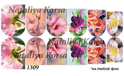 Лот: 6345532. Фото: 1. Стикеры водные (слайдер-дизайн... Украшения, дизайн ногтей