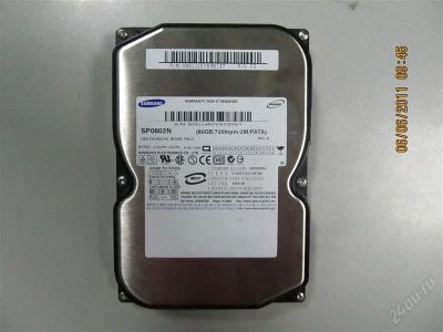 Лот: 1006989. Фото: 1. Жесткий диск IDE 80 Gb Samsung. Жёсткие диски (HDD)