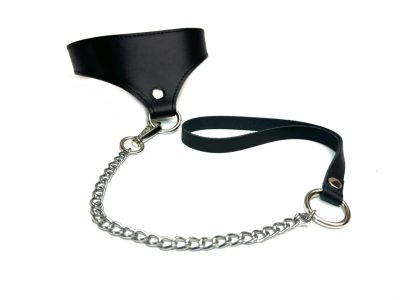 Лот: 24326536. Фото: 1. Ошейник с поводком BDSM арсенал... Украшения