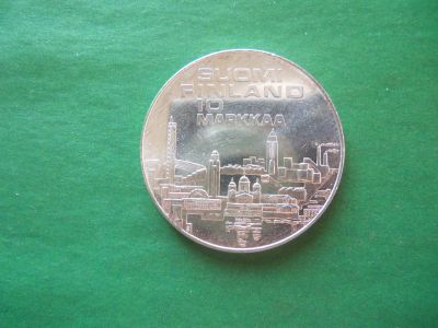 Лот: 18822682. Фото: 1. Финляндия 10 марок 1971 г. X Чемпионат... Европа