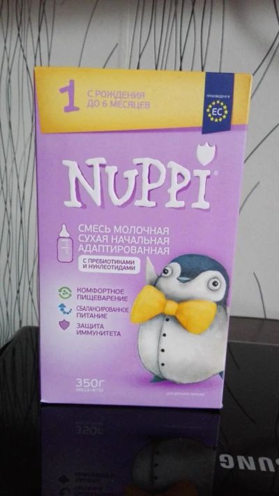 Лот: 7560531. Фото: 1. Nuppi смесь молочная сухая адаптивная. Детское питание