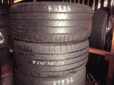 Лот: 7344137. Фото: 1. Летние шины Dunlop 215/45R17 W... Шины