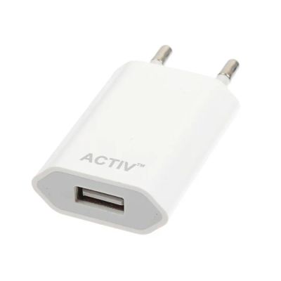 Лот: 15832086. Фото: 1. Сетевое ЗУ. USB 1.5A. Activ. Зарядные устройства, блоки питания, адаптеры сетевые для смартфонов