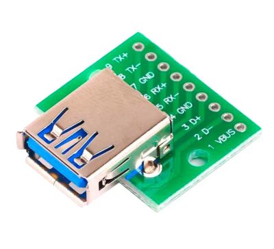 Лот: 20429568. Фото: 1. Гнездо USB 3.0 9 pin на плате. Разъёмы