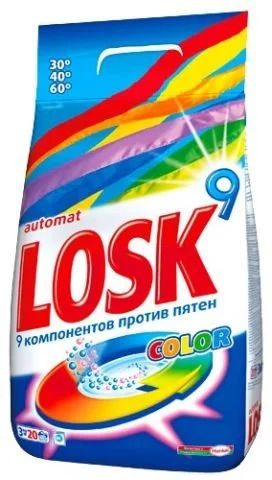 Лот: 10900132. Фото: 1. Порошок "Лоск Автомат Колор" 3кг... Бытовая химия
