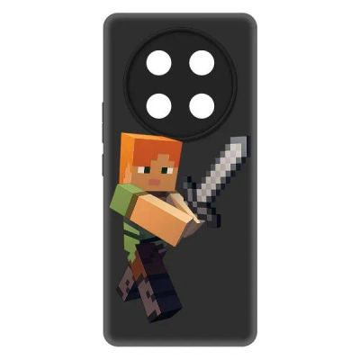 Лот: 25086072. Фото: 1. Чехол Krutoff Soft Case Minecraft... Чехлы, бамперы