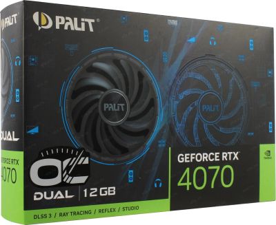Лот: 23332521. Фото: 1. Видеокарта RTX 4070 Palit Hовая. Видеокарты