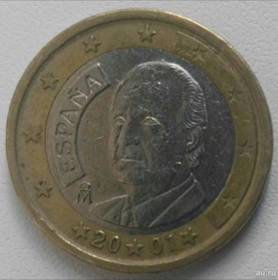 Лот: 14715408. Фото: 1. 1 евро 2001 Испания (684). Европа