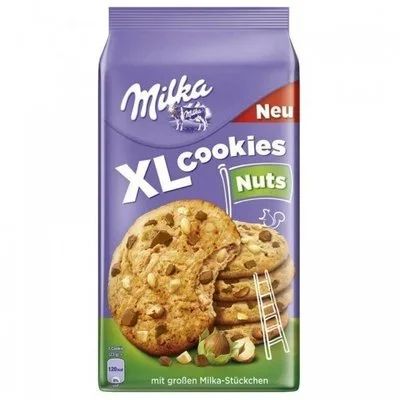 Лот: 12702536. Фото: 1. Милка Cookies Choco & Nuts XL. Печенье, вафли, пряники