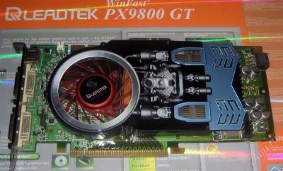 Лот: 831110. Фото: 1. Leadtek GeForce 9800GT 512Mb. Видеокарты