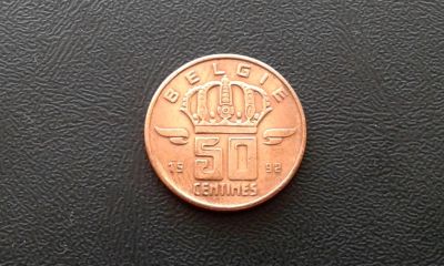 Лот: 11755181. Фото: 1. 50с. Бельгия ( Монета № 46 ). Европа