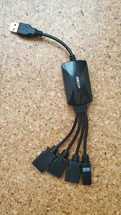 Лот: 17650586. Фото: 1. Внешний USB HUB DEXP BT4-05. USB хабы